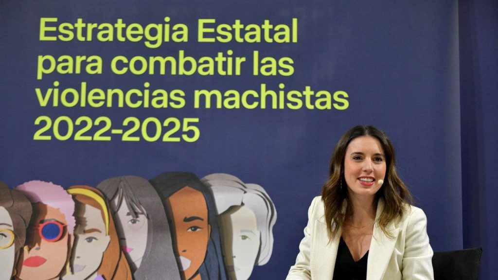 Irene Montero, Ministra de Igualdad, durante la presentación de la nueva Estrategia Estatal para combatir las violencias machistas 2022-2025