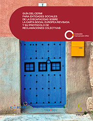 Portada de la Guía del CERMI para entidades sociales de la Discapacidad sobre la carta social europea revisada y su protocolo de reclamaciones colectivas
