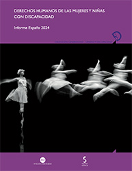 Portada de la publicación "Derechos Humanos de las mujeres y niñas con discapacidad. Informe España 2024"