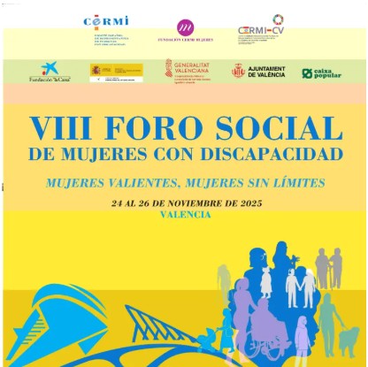 Cartel del VIII Foro Social de Mujeres con Discapacidad
