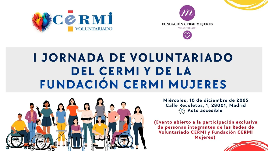 Infografía de la I Jornada de Voluntariado Social del CERMI